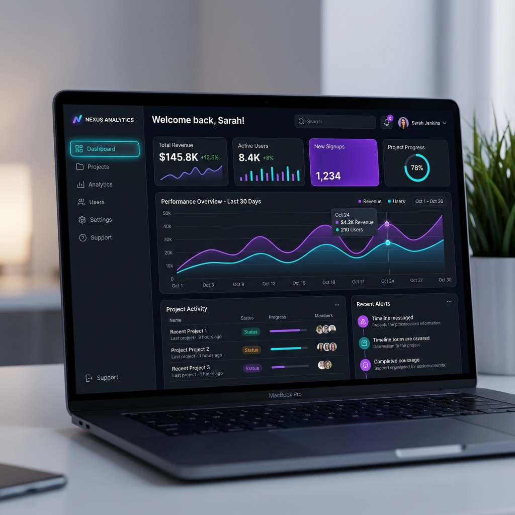 Nexus Metrics Web Portal Application Development - Giotalia Solutions Case Study